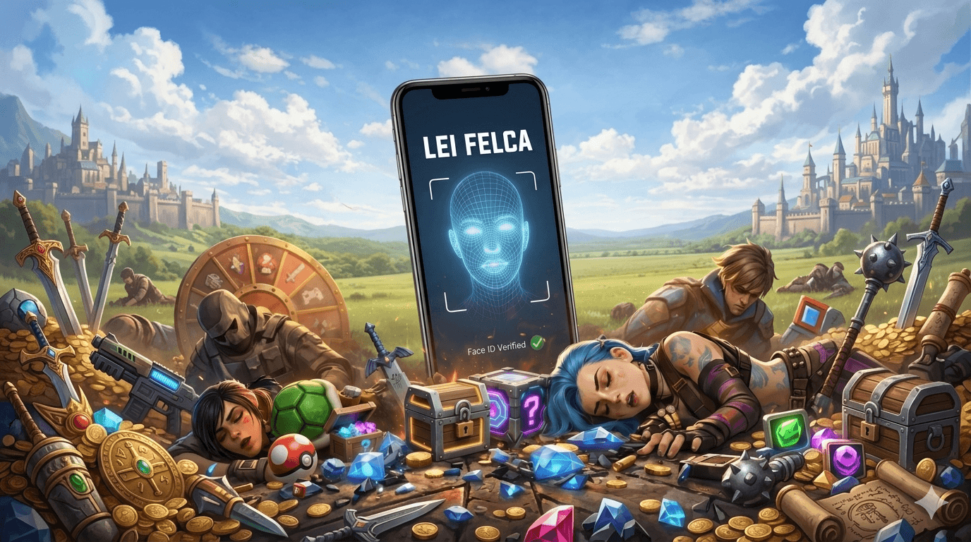 Lei Felca e o impacto nos jogos eletrônicos: loot boxes, suspensões e moderação